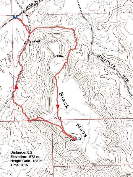 black mesa oklahoma map